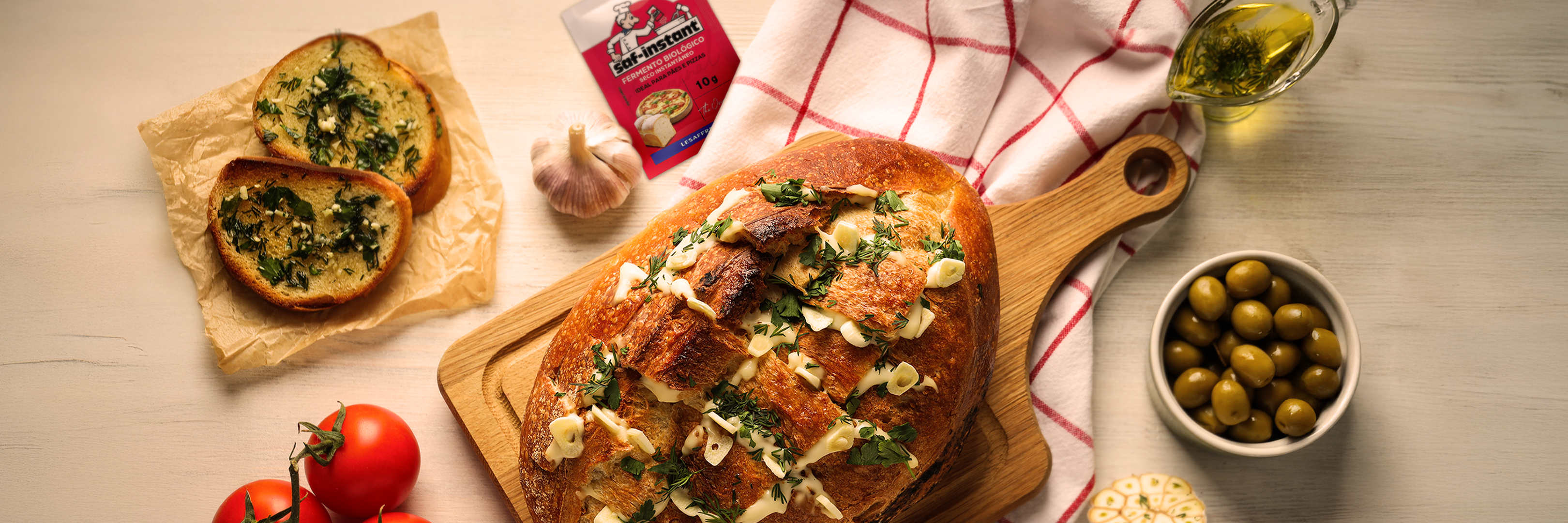 Featured image for “Receita de Pão de Alho Caseiro com saf-instant®”